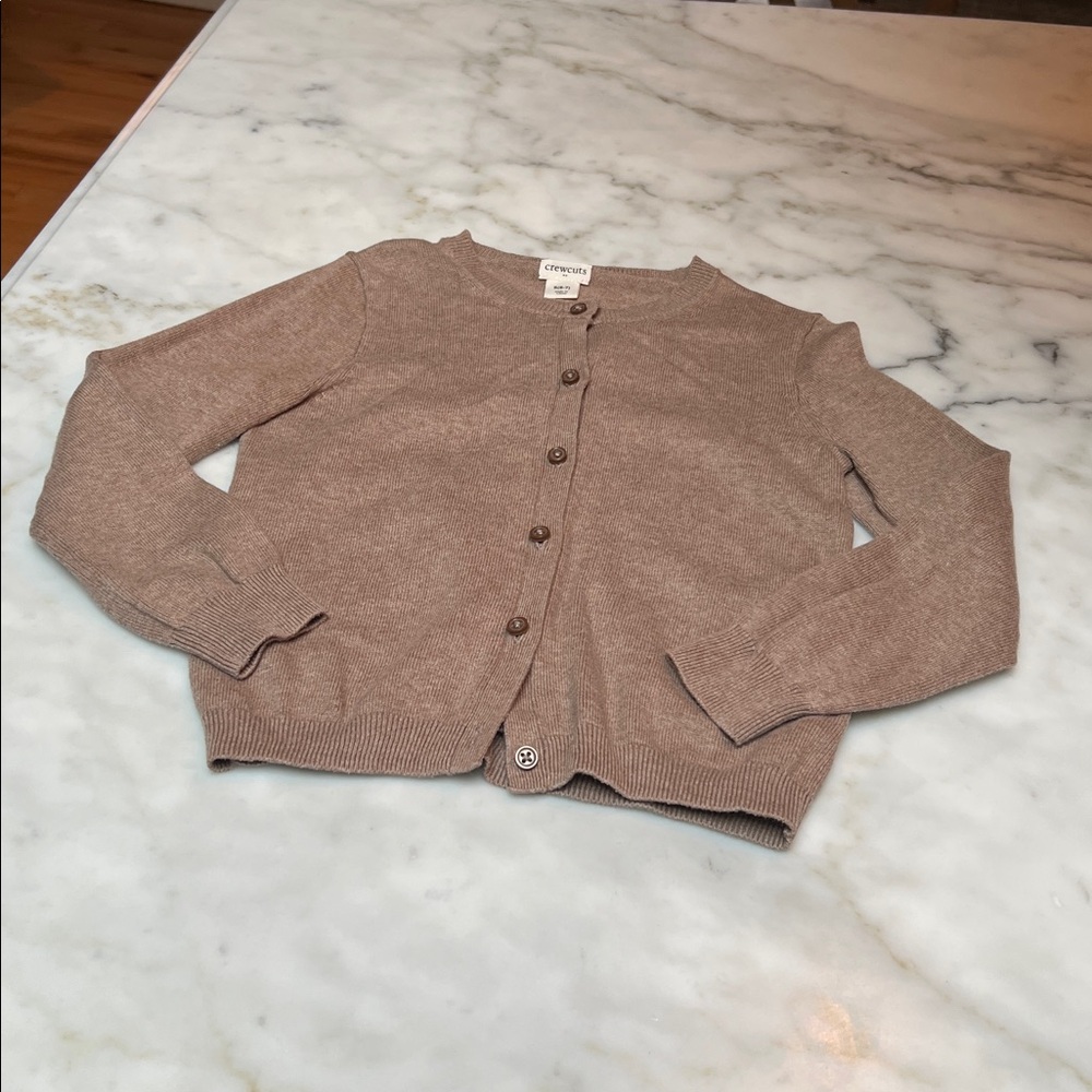 Crewcuts Girls Brown Cardigan Sweater - Picture 4 of 4